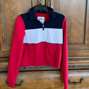 hollister quarter zip-up XS